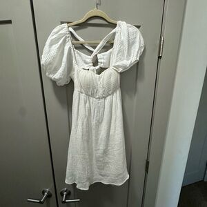 Let’s Dance Mini Dress White